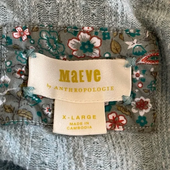 ❤️ Anthropologie x Maeve ‘Rafela Hacci’ Faux Wrap Sweater in Mint - Picture 6 of 11